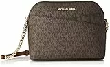 Michael Kors - Jet Set, borsa a tracolla in pelle di medie dimensioni, Marrone, Medium