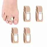 PLABBDPL Raddrizza Dita dei Piedi, 4 Pezzi Fasce per Dita dei Piedi, Raddrizzatore per Dita a Martello, Stecche per Dita dei Piedi, Correttore Dita Piedi, Toe Spacer Per Uomo e Donna