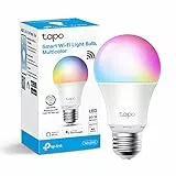 TP-Link Tapo L530E Lampadina WiFi Intelligente LED Smart Multicolore, E27, Compatibile con Alexa e Google Home, 806 lumen, 9W(Equivalente 60 W), Controllo Remoto tramite APP Tapo