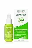Equilibra Viso, Vitaminica, Gocce di Vitamine Rivitalizzanti, Siero Viso con Complesso Multivitaminico, Oli di Oenothera e Oliva, Yuzu, Dona Tono ed Elasticità, 30 ml