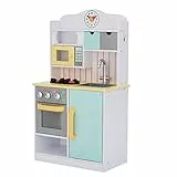 Teamson Kids Florence Cucina per Bambini Cucina in Legno con 5 Accessori per Ragazzi e Ragazze VEN-TD-11708AR