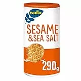 Wasa Delicate Rounds Sesame and Sea Salt, Cracker con Semi di Sesamo e Sale Marino, Ricchi di Fibre, 289 g (Confezione da 1)