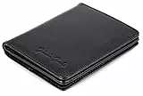 Jaimie Jacobs SLIMSTAR Portafoglio Uomo Piccolo con ampio scomparto per monete protezione RFID (Nero)