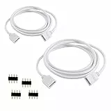 Cavo di prolunga RGB a 4 colori da 2 m, cavo di prolunga per striscia LED, connettore a 4 pin per striscia luminosa LED SMD 5050 3528 2835 RGB (2 pezzi)