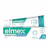elmex Dentifricio Sensitive bianco delicato 75 ml – pulizia dei denti clinicamente confermata per denti sensibili – protegge e ripristina lo sbiancamento naturale dei denti