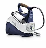 De'Longhi PRO1847 Stirella Ferro da Stiro Professionale con Caldaia a Carica Continua, Capacità serbatoio 1,1L, Colpo vapore di 200gr, Funzione ECO, Vapore verticale, Blu/Bianco