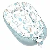 Totsy Baby Babynest bozzolo neonato 90 x 50 cm - Nido coccolone fatto a mano in cotone Blu Drago