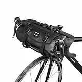 Borsa per Manubrio MTB Bici da Strada 3L-7L Regolabile con Chiusura a Rullo Impermeabile Borsa Anteriore per Bicicletta