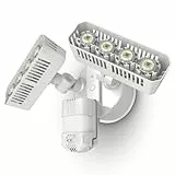 SANSI Faretto LED da 36W con sensore di movimento esterno, 36W (equivalente a 200 Watt) luce di sicurezza a LED, 5000 K luce bianca diurna, super luminosa 3600 lm, IP65 impermeabile, bianca