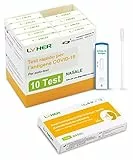Adeste – 10 scatole test COVID 19 Tamponi Rapidi Nasali. Validato Nuove Varianti Settembre 2023. Sensibilità 100% a carica virale alta. Certificati per Uso Domestico, Risultato rapido