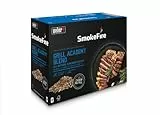 Weber SmokeFire - Pellet in legno duro | Grill Academy | 8 kg Easy Pour Box | BBQ & Pellet di legno combustibile | 100% naturale, legno sostenibile per barbecue e griglie a legna (18294), marrone