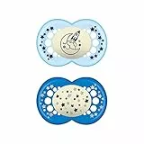 Istruzioni in Lingua Straniera - Mam Succhietto Originale Night S175 – Ciuccio con Tettarella in Lattice, per Bambini di 16 + Mesi, illumina al Buio – Blu (2 Pezzi) con Scatola Autoriscaldante
