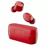 SKULLCANDY Cuffie In-Ear Jib, True Wireless, Bluetooth 5.0, Resistenti All'Acqua, 22 Ore di Autonomia - Rosso