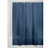iDesign 12055EU Rivestimento Tenda Doccia, Vinile, Blu, 183x183x0.25 cm