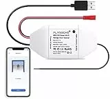 Flysocks Apriporta da Garage Intelligente Door Opener Smart WiFi APP Controllo Remoto, Comandi Vocali, Funziona con Alexa, Google Assistant