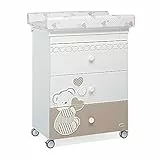 Foppapedretti Dolcecuore, Bagnetto Fasciatoio, ‎69 x 47 x 89 cm, 35 Kg, Bianco