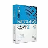 Fabriano Carta per Fotocopie Copy 2, Formato A4, 80 gr, Confezione da 5 risme da 500 Fogli