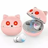 Togetface Cuffie Bluetooth V5.0, Auricolari Bluetooth Senza Fili con Suono Premium, Wireless Cuffie In-Ear Built-in Mic HD Chiamate, Ricarica Rapida USB-C Impermeabilità IPX5, 32 ore di Gioco, Rosa