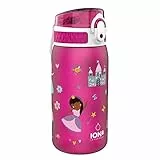 Ion8 Borraccia Bambini Senza Perdite, Senza BPA, Principesse, 350ml (12oz)