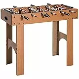 homcom Calcio Balilla Professionale per Bambini e Adulti con Aste in Legno MDF 87x43x78cm