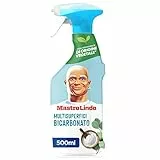 Mastro Lindo Detergente Multiuso Spray Collezione Tradizionale Con Profumo Bicarbonato E Eucalipto 500ML. Con Il 100% Di Profumo Naturale