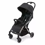 Chicco Cheerio Passeggino Leggero e Compatto da 0 mesi a 15kg (portata max 18kg), Passeggino Pieghevole, Posizione Nanna, Chiusura Automatica in 1 Gesto, Capotte Parasole e Parapioggia, Nero