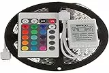 TEMPO DI SALDI Striscia A Led Multicolore Con Telecomando Bobina Strip Adesiva Da 5 Metri 300 Led