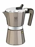 BRA, Caffettiera Titanium in alluminio, 12 tazze