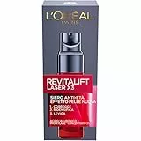 L'Oréal Paris Siero Viso Revitalift Laser X3, Azione Antirughe Anti-Età con Acido Ialuronico e Pro-Xylane, 30 ml