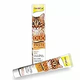 GimCat Duo Pasta Anti-Hairball Malto e formaggio, Snack per gatti che favorisce l’espulsione dei peli ingeriti, 1 tubetto, 1 x 50 g