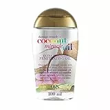 OGX Coconut Miracle Oil, Olio Per Capelli Penetrante Per Capelli Secchi, Siero Riparatore Extra Forte, 100 ml