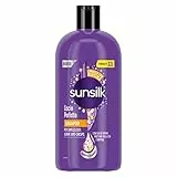 Sunsilk, Shampoo Liscio Perfetto, Shampoo per Capelli Lisci a Lungo e Setosi, Formula Active Fusion con Olio di Argan, Proteine della Seta e Biotina per Capelli Visibilmente Sani, Formato XXL 810 ml
