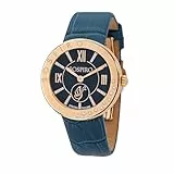 Orologio da polso donna al quarzo Swiss Made Sospiro cinturino in pelle e brillantini