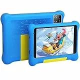 HiGrace Tablet Bambini 7 Pollici, Android 12 Go Tablet Quad Core, 2GB RAM 32GB ROM, Parental Control, KIDOZ Preinstallato, Type-C, WiFi Bambini Tablet Blu