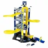 Theo Klein 3400 Autosilo MICHELIN Service, 4 piani I Autosilo incl. auto, bilanciere e trampolino I Giocattolo per bambini a partire da 3 anni