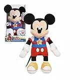 Topolino - morbido peluche musicale, basta premere la manina per attivare la musica, con funzione sonora e luminosa, 28 cm, giocattolo per bambini dai 12 mesi, MCC13000, Giochi Preziosi