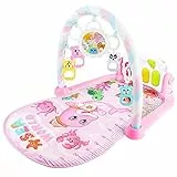 Mineatig Palestrina Neonato,Tappeto Gioco Neonato,5 in 1 Palestrina Tappetino da Gioco per Neonato, per Bambini con Giocattoli E Musica per 0-36 Mesi Esplorazione Sensoriale Precoce Infantile