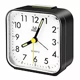 Miiepls Sveglia al Quarzo Analogica, Sveglia Analogica Silenziosa senza Ticchettio, Sveglie da Comodino con Funzione Snooze e Luce,Alimentato a Batteria, Sveglia per Bambini, Allarme Portatile