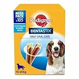 Pedigree Dentastix Snack per la Igiene Orale (Cane Medio 10-25 kg), 180g 105 Pezzi - 15 Confezioni da 7 pezzi (105 Pezzi totali)