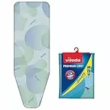 Vileda 172217 Fodera per asse da stiro 2 in 1 di alta qualità, adatta a tavole da 110 - 130 x 30 - 45 cm