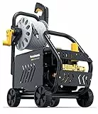 QAZNHODDS Idropulitrice Home, 3500 W, 170bar, 660 l/h Idropulitrice Portatile Pulizia di Veicoli e mobili da Giardino,C