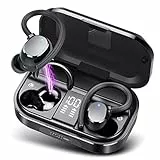 POMUIC Cuffie Bluetooth Sport, Auricolare Bluetooth 5.3 con Stereo HiFi, IP7 Impermeabili, 120H Auricolari Bluetooth con Custodia di Ricarica, Display LED, Cuffiette Bluetooth Cancellazione Rumore…