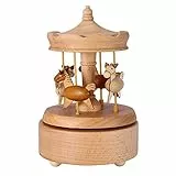 Wifehelper Carillon in Legno Carillon Romantico da Giostra Bellissimi Artigianato in Legno Matrimonio Natalizio Regalo di Compleanno per Bambini Fidanzata