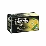 Sir Wiston Tea® | Tè Nero Aroma Naturale di Limone | Tè Nero al Limone Classico - 20 Bustine di Tè (30 Gr)