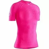 X-Bionic Effektor 4.0 Running Maglietta a Maniche Corta P004 Neon Flamingo/Namib Red M