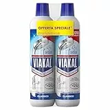 Viakal Classico Anticalcare Liquido, Doppia Confezione (2 x 720ml), Tecnologia Anti-Goccia, Elimina Fino Al 100% Di Calcare, Combatte i Cattivi Odori, Brillantezza a Lungo