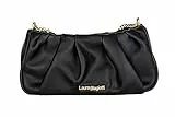 Laura Biagiotti Borsa Donna Spalla/Mano Elegante Tracolla Regolabile con Accessori Oro ART: LB22S-304 Colore NERO