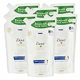6x Dove Eco-Ricarica Nutrimento Profondo Detergente Liquido Idratante Sapone Mani Effetto Rivitalizzante - 6 Ricariche da 500ml