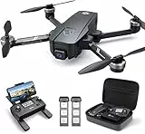 Holy Stone HS720E Drone EIS 4K con Fotocamera UHD per Adulti Motore Brushless, Quadcopter GPS Facile per Principianti con Tempo di Volo di 46 Minuti, Trasmissione a 5 GHz, Follow Me e Cam anti-shake