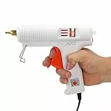 Pistola per colla a caldo, alta temperatura, full size, 110W Riscaldatore professionale a temperatura costante regolabile Pistola per colla a caldo Strumento di riparazione artigianale(Euro plug)